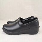 Womens TredSafe Slip On Shoes Size 8.5 Black Oil Slip Resistant 