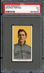 BB - 1909 T206 - Piedmont 350 - George Perring - PSA 5 - EX - Bild 1 von 2