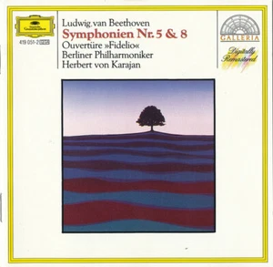Ludwig van Beethoven, Herbert von Karajan CD Symphonien Nr. 5 & 8 / Ouvertüre "F - Imagen 1 de 3