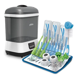 Dr. Brown'S Clean Steam Baby Bottle and Pacifier Sterilizer and Dryer with Foldi - Picture 1 of 11