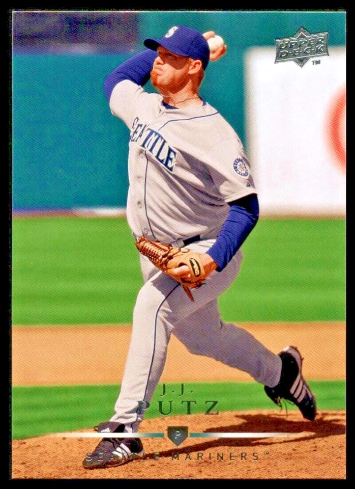 2008 UPPER DECK #133 J.J. PUTZ SEATTLE MARINERS - Image 1 of 2