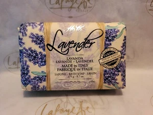 Saponerie Mario Fissi Lavendel Gemüse Bad Seife 9,7oz Bar Hergestellt in Italien  - Bild 1 von 3