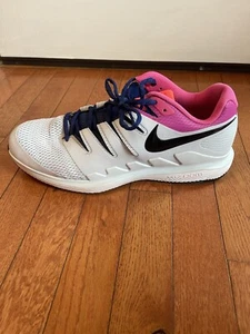 Nike Air Zoom Vapor X HC Roger Federer Gray White Tennis Shoes Men's Size 12.5 - Picture 1 of 9