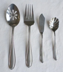 Pfaltzgraff Linden Flatware Serving Spoon Fork Sugar Butter Knife Stainless Stl - Picture 1 of 8