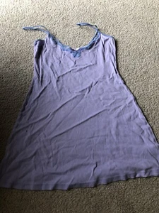 Victoria’s Secret Chemise Dress M Cotton Purple - Picture 1 of 2