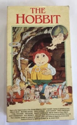 "THE HOBBIT" VHS TAPE 1991 ANIMATED JRR TOLKEIN-TESTED-RARE VINTAGE-SHIPS N 24HR - Image 1 of 4