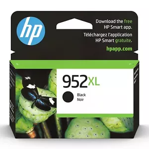 HP GENUINE 952XL Black High Yield Single Pack F6U19AN 2000 pages New Sealed - Picture 1 of 11