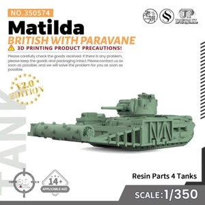 SSMODEL 574 V2.0 1/350 Military Model Kit British Matilda With Paravane GAMES - Bild 1 von 7