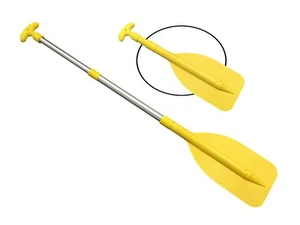 Boat Kayak Canoe Rafting Jet Ski Tube Yellow Plastic Telescopic Aluminum Mini... - Picture 1 of 7