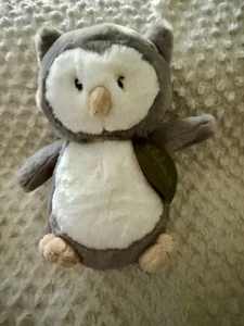 Ebba Gray Owl Owlet Eco Collection Plush 10” Stuffed Animal Toy W Tag - Picture 1 of 6