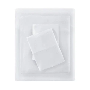 Cotton Blend Jersey Knit Bed Sheet Set Resistant, Soft Sheets with 14" Deep P... - Picture 1 of 6