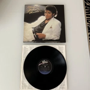 '82 Michael Jackson U.S. LP THRILLER 1st Press Epic QE 38112 GATEFOLD, BAR CODE - Picture 1 of 12