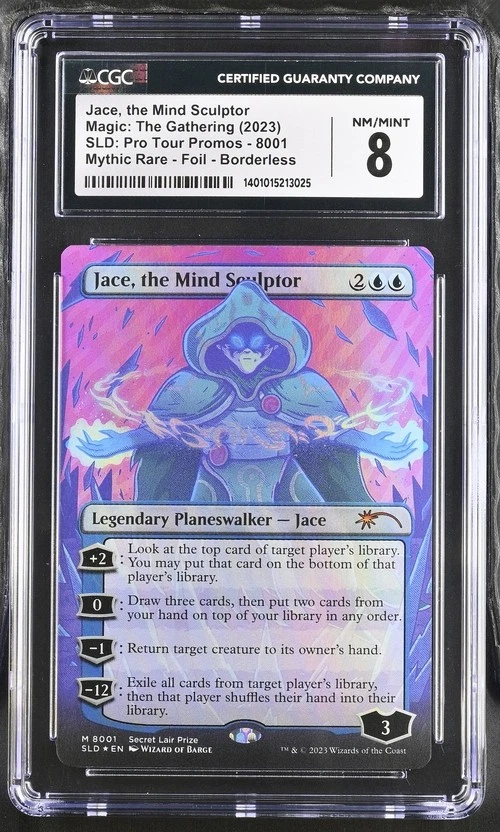 JACE, THE MIND SCULPTOR Secret Lair Foil Pro Tour CGC 8 MTG [Nostalgium] - Image 1 of 2
