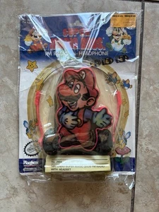 Vintage 1989 SUPER MARIO BROS AM/FM Radio Headphones Set - Picture 1 of 6