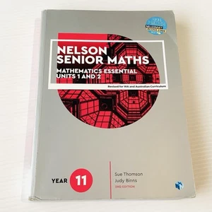 Nelson Senior Maths Mathematics Essential Unit 1 And 2 2nd Edition Year 11 Aust. - Picture 1 of 14