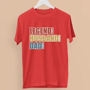 Personalisiert Legend Ehemann Vater T-Shirt Lustiges Geschenk Vatertag Herren - Imagen 1 de 24