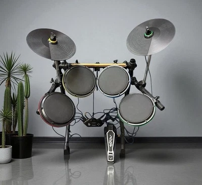 Playstation 2/3/4 Rock Band Ion Drum Rocker Set Cymbals Metal Pedal Tested - Image 1 of 4