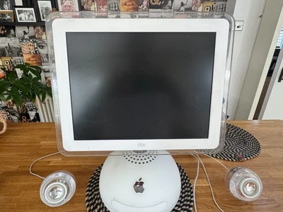 Apple iMac G4 rétro classique 15" 1.0Ghz avec souris/clavier/haut-parleurs d'origine - Photo 1/4