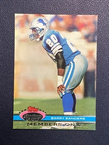 1991 Topps Stadium Club Members Only - Detroit Lions Barry Sanders - Bild 1 von 2