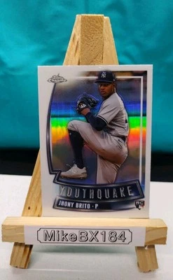 Jhony Brito 2023 Topps Chrome YOUTHQUAKE #YQ-59 New York Yankees - Image 1 of 2
