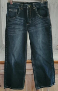 Jeans blu Wrangler larghi taglia 12 husky ragazzo *W24 - Foto 1 di 5
