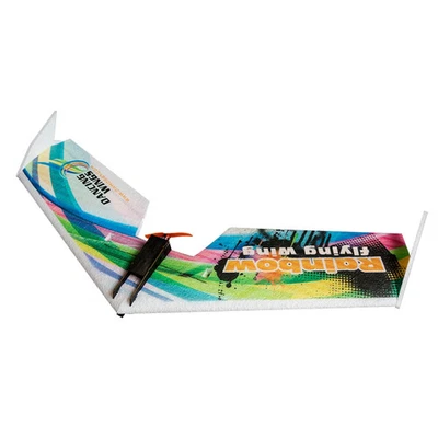 Rainbow Fly Wing RC Airplane 800mm Wingspan Delta Wing Tail-pusher Aircraft KIT - Image 1 of 4