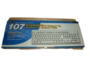 Neue iConcepts 107 Windows Tastatur PS/2 kabelgebunden Windows spritzwassergeschützt - Bild 1 von 8