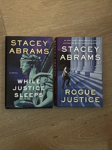 LOT: While Justice Sleeps: A Novel By Abrams, Stacey + Rogue Justice 1st Ed.HC - Bild 1 von 11