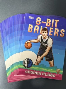 Set completo palloni da basket Topps 2025-26 8 bit 8B1-8B40 Flagg/VJ/Wemby - Foto 1 di 1