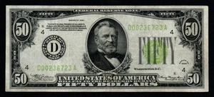 $50 1934 Cleveland CRISP VERY FINE+ to EXTRA FINE Federal Reserve Note! - Picture 1 of 2