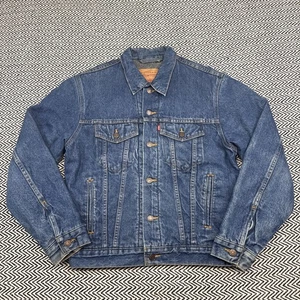 Vintage 90er Levis 71506-0316 HERREN 38 MEDIUM Denim Trucker Jacke Decke gefüttert USA - Bild 1 von 13
