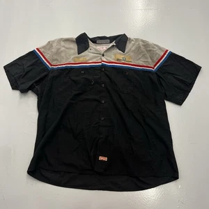VTG Red Kap GM Goodwrench Auto Mechanics Work Shirt Distressed Biker Mens 3XL *2 - Picture 1 of 14