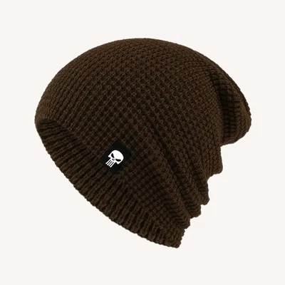 THE PUNISHER BEANIE Suave Cálido Tejido Invierno Calavera Logo Acogedora Gorra Sombrero Calavera Nieve Foto 1 de 3
