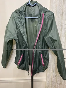 The North Face Green And Pink Windbreaker Hooded Women Women’s Size XXL - Picture 1 of 6