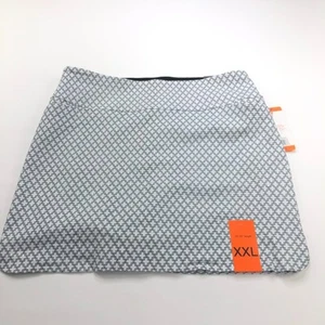 SC & Co. NEW XXL (Fits 38W) Skirt Skort 6" Shorts Black White - Picture 1 of 12