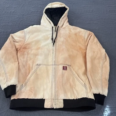 Wolverine Algodón Pato Lona Capucha Granero Abrigo Chaqueta de Trabajo Para Hombres XL Envejecido Foto 1 de 4