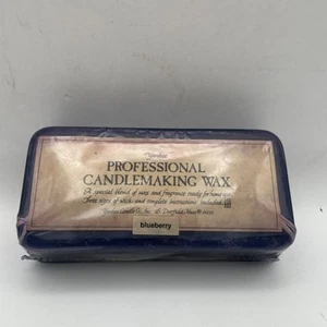 New Vintage Yankee Candle Professional Candlemaking Wax Brick blueberry sealed - Picture 1 of 6
