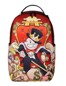 Sprayground Monopoly Lord Of Manor Backpack🔥New Black Bookbag Large School Bag - Picture 1 of 10