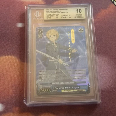 Weiss Schwarz “Aincrad Style” Eugeo SP SAO/S80-E075SP BGS 10 Pristine - Image 1 of 2