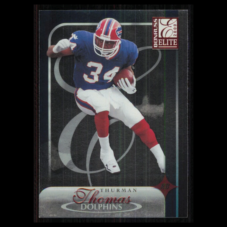 Thurman Thomas #60 2000 Donruss Elite Buffalo Bills Football Card NFL NM - Image 1 of 3