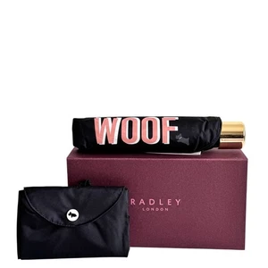 Bolso plegable y plegable compacto Radley Umbrella negro - Caja de regalo - Woof - Nuevo - Imagen 1 de 14