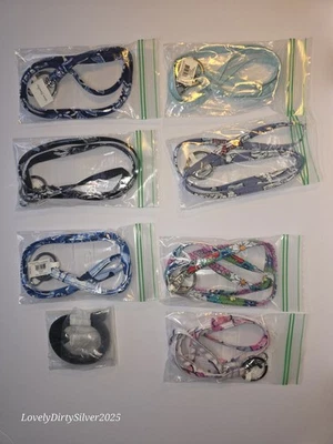 Lot of 8 Vera Bradley 18" Multi Colored Lanyards ID Holders Cute Over Scrubs New - Image 1 of 4