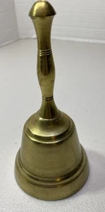 Vintage Glocke Messingfarben Metall - Bild 1 von 6