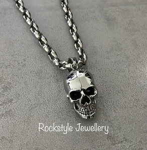 Totenkopf Anhänger Edelstahl (ohne Kette) Biker Lifestyle Fashion Bikerschmuck - Bild 1 von 6
