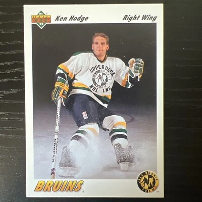 1992 Upper Deck Hockey Ken Hodge #41  Boston Bruins (RC) All Rookie Team - Image 1 of 4