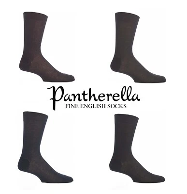 Pantherella Men's 100% Cotton Lisle Socks Plain in Various Colours - 1 Pair Pack - Image 1 of 4