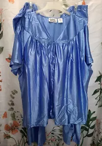 Anthony Richards Tricot 2 PC Pajama Set with Appliqué Blue Topaz Size 5X NEW - Picture 1 of 5