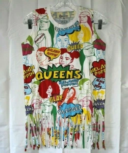 On Fire Brand Colorful Fringe Tank Queens Melanin Medium - Bild 1 von 6