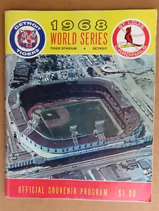 Detroit Tigers 1968 World Series Program - Detroit Program in NRMT-MT from case. - Picture 1 of 4