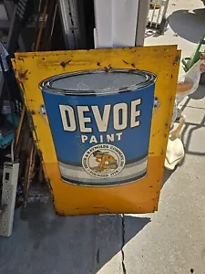 VINTAGE DEVOE HOUSE PAINTS Raynolds Company 1774 Scout SCHILD SHOP - Bild 1 von 9